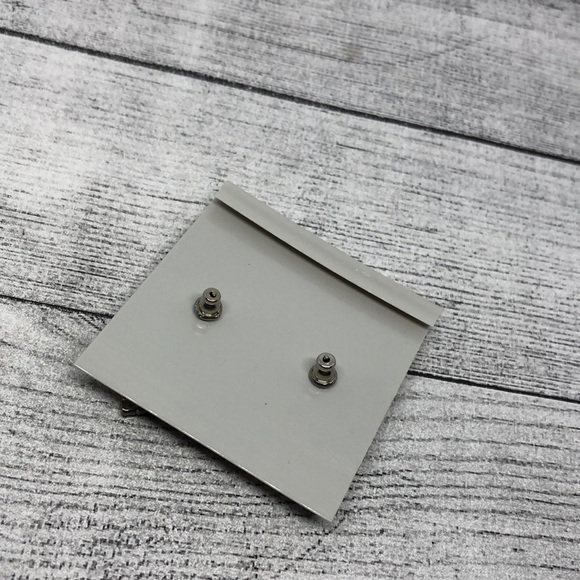 VINTAGE sterling plated crystal baguette earrings glam statement evening - Picture 2 of 5